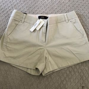 NWT J Crew size 12, 4 inch tan short